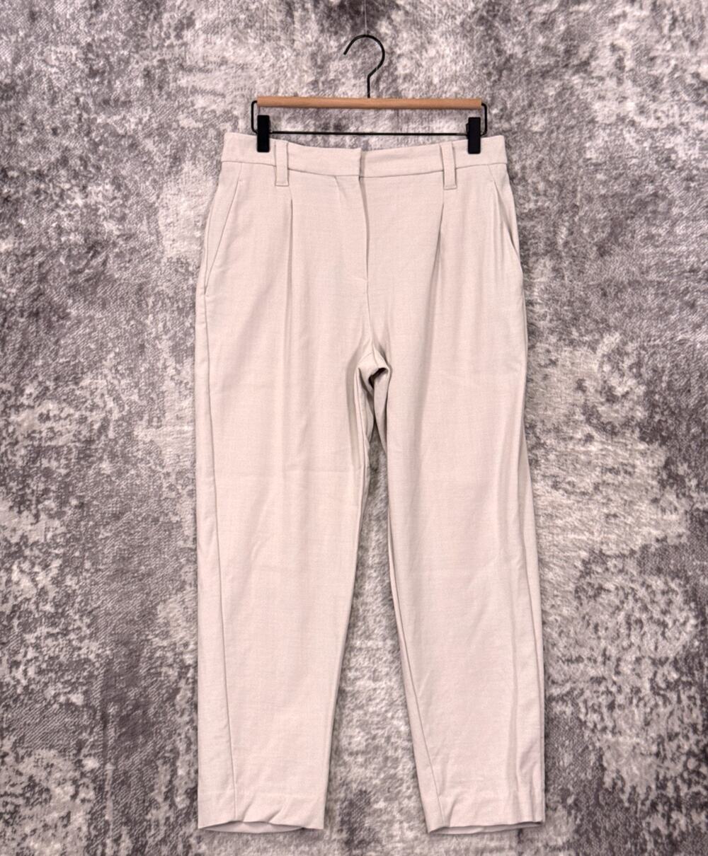 Brunello Cucinelli Trouser Pants US 4 Womens Wool Blend Pleated Slim